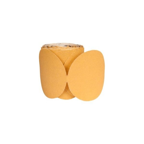 Saint-Gobain Abrasives Norton 66261149833 Paper PSA Disc Roll 6" Dia. P400 Grit Aluminum Oxide 100 Disc Per Roll 66261149833 - main